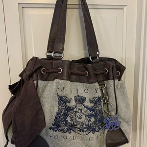 Authentic Gray Juicy Couture purse